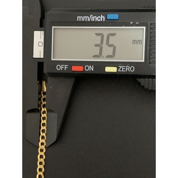 18K Gold Bracelet Chain Curb 7.5 inches 2.08 grams - Picture 4 of 9